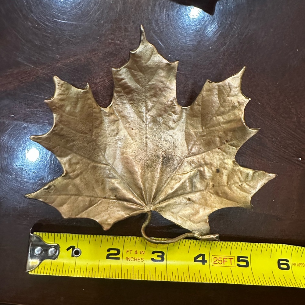 Michael Michaud table art - leaf spoon rest